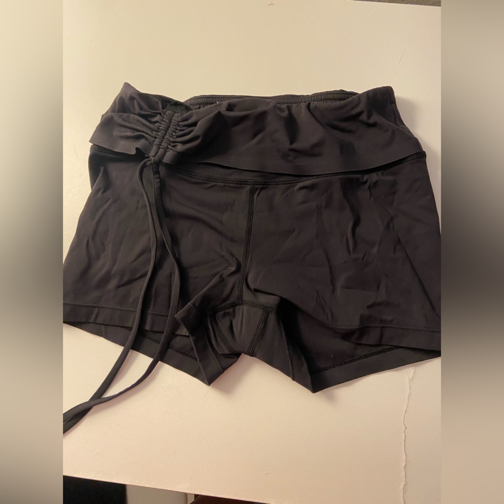 Black athletic shorts